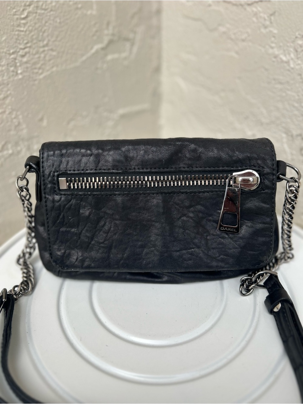 Gerard Darel Elgin Portobello Small Black Crossbody Bag